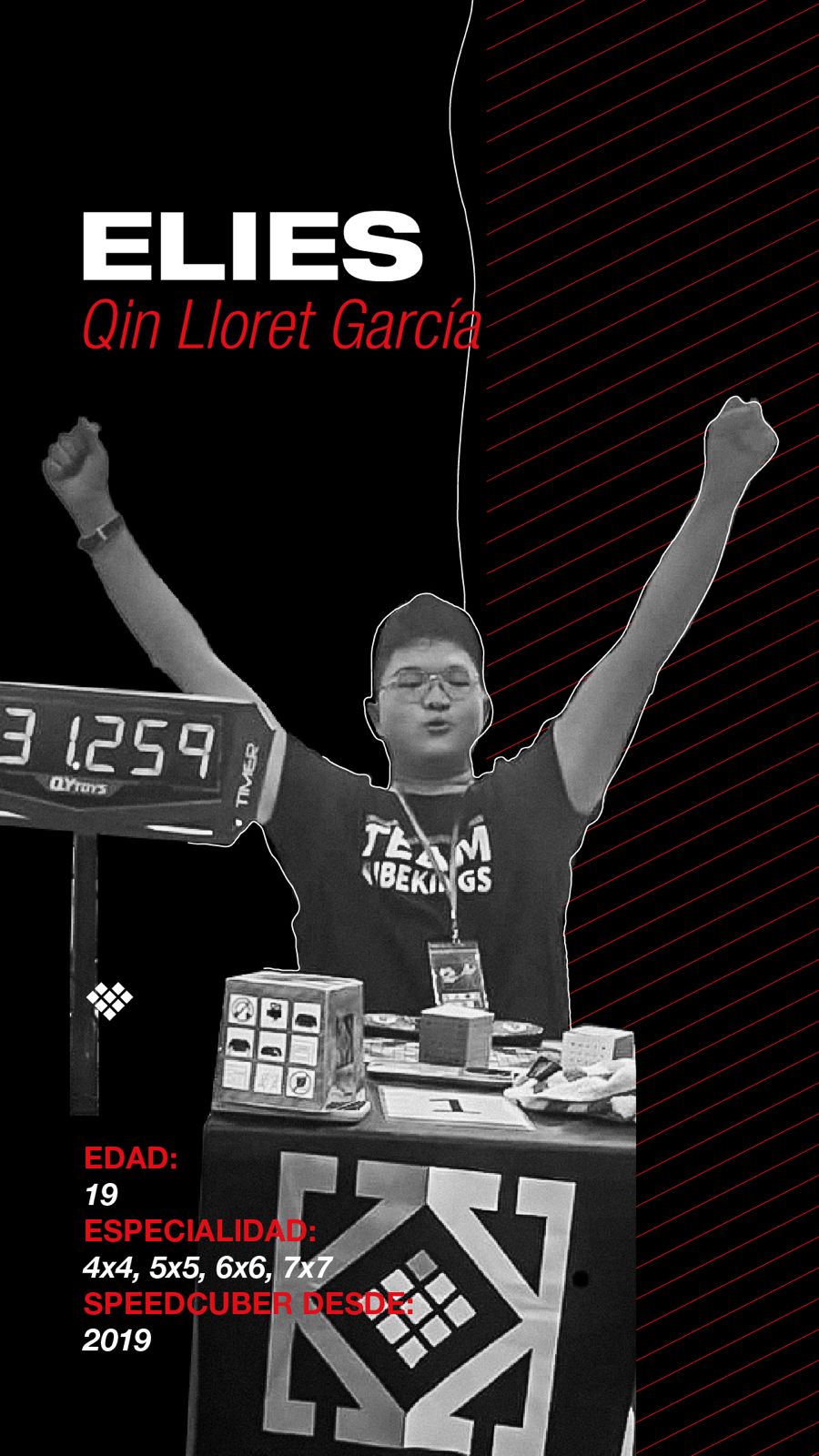 Elies Qin Lloret García — speedcuber de KubeKings